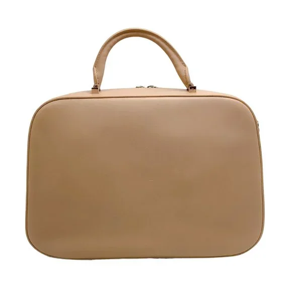 The Row Beige Leather Small Bowler Satchel - Picture 3 of 7